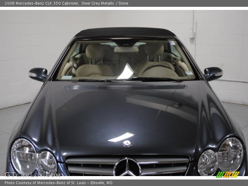 Steel Grey Metallic / Stone 2008 Mercedes-Benz CLK 350 Cabriolet