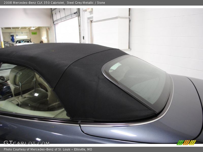 Steel Grey Metallic / Stone 2008 Mercedes-Benz CLK 350 Cabriolet