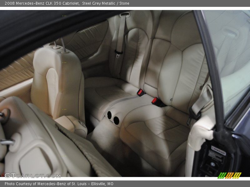 Steel Grey Metallic / Stone 2008 Mercedes-Benz CLK 350 Cabriolet