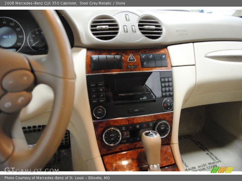Steel Grey Metallic / Stone 2008 Mercedes-Benz CLK 350 Cabriolet
