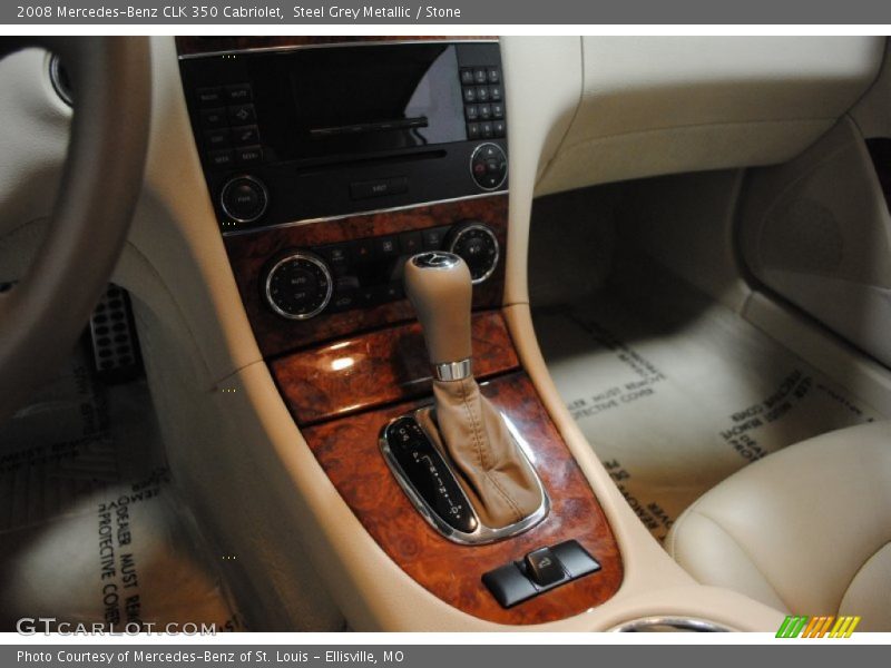 Steel Grey Metallic / Stone 2008 Mercedes-Benz CLK 350 Cabriolet