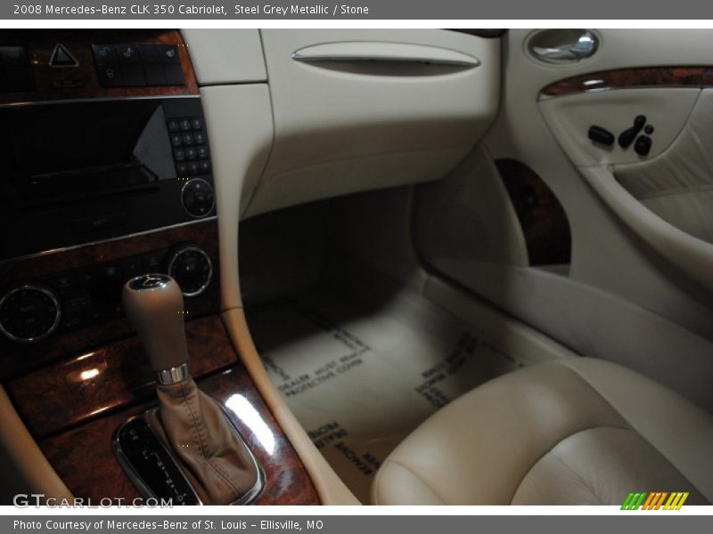 Steel Grey Metallic / Stone 2008 Mercedes-Benz CLK 350 Cabriolet
