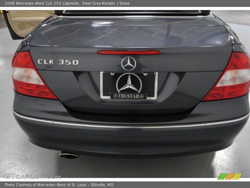 Steel Grey Metallic / Stone 2008 Mercedes-Benz CLK 350 Cabriolet