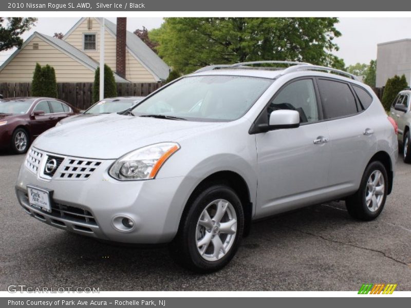Silver Ice / Black 2010 Nissan Rogue SL AWD