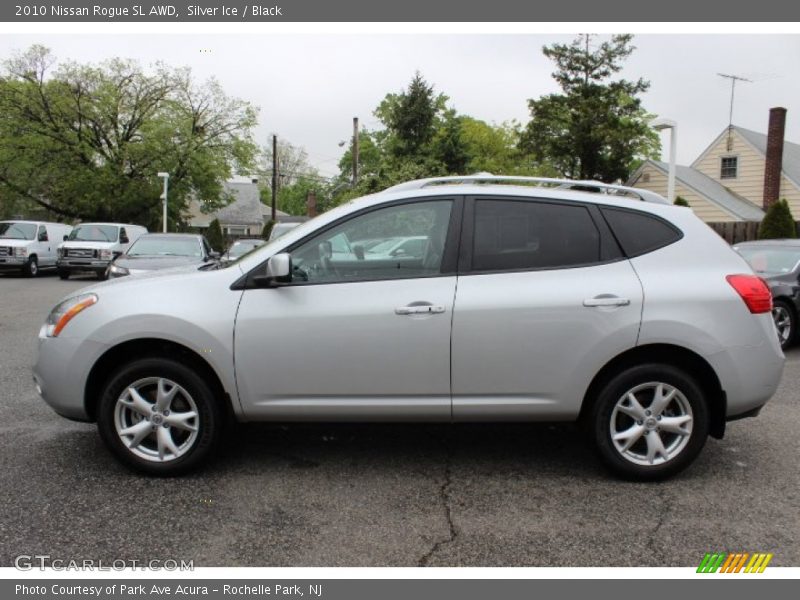 Silver Ice / Black 2010 Nissan Rogue SL AWD