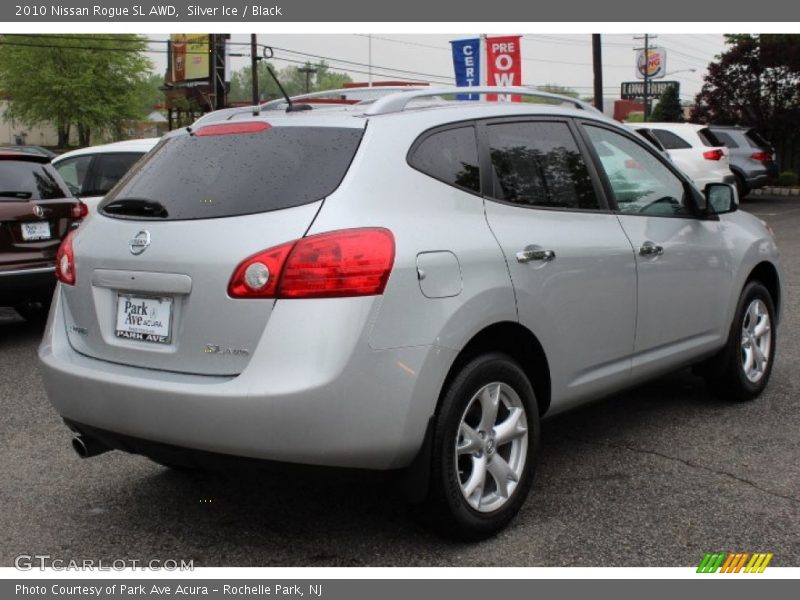 Silver Ice / Black 2010 Nissan Rogue SL AWD
