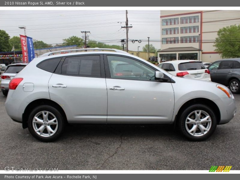 Silver Ice / Black 2010 Nissan Rogue SL AWD