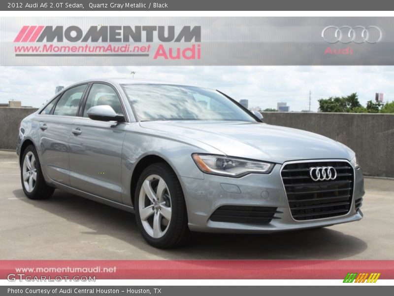 Quartz Gray Metallic / Black 2012 Audi A6 2.0T Sedan