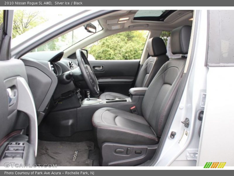 Silver Ice / Black 2010 Nissan Rogue SL AWD