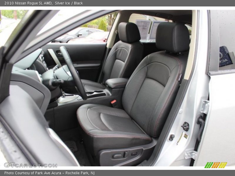Silver Ice / Black 2010 Nissan Rogue SL AWD