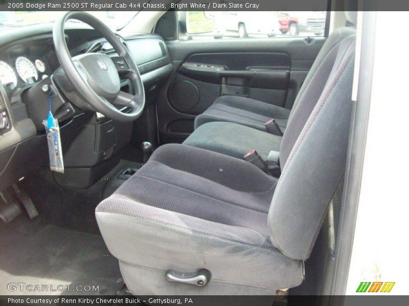 Bright White / Dark Slate Gray 2005 Dodge Ram 2500 ST Regular Cab 4x4 Chassis