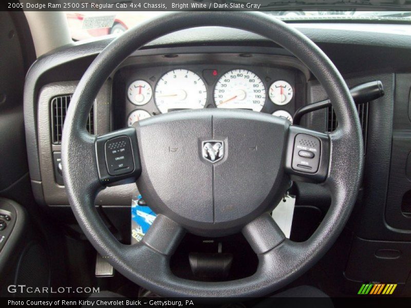 Bright White / Dark Slate Gray 2005 Dodge Ram 2500 ST Regular Cab 4x4 Chassis