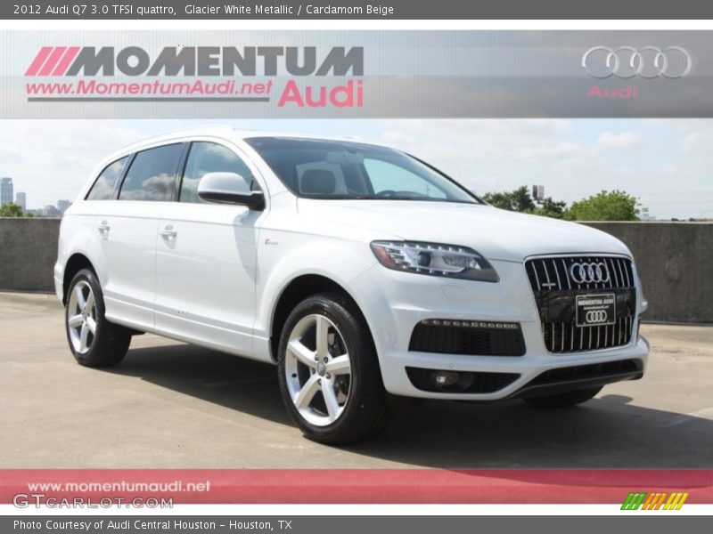 Glacier White Metallic / Cardamom Beige 2012 Audi Q7 3.0 TFSI quattro