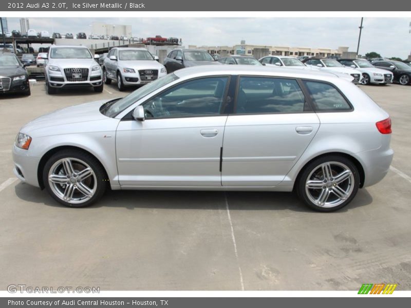 Ice Silver Metallic / Black 2012 Audi A3 2.0T