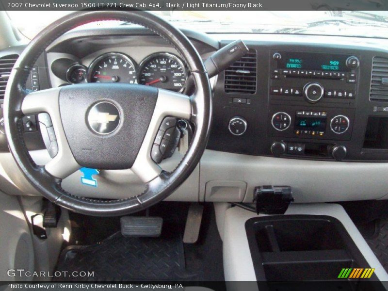 Black / Light Titanium/Ebony Black 2007 Chevrolet Silverado 1500 LT Z71 Crew Cab 4x4