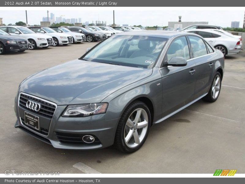Monsoon Gray Metallic / Light Gray 2012 Audi A4 2.0T Sedan