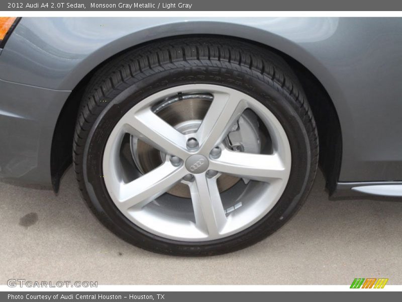 Monsoon Gray Metallic / Light Gray 2012 Audi A4 2.0T Sedan