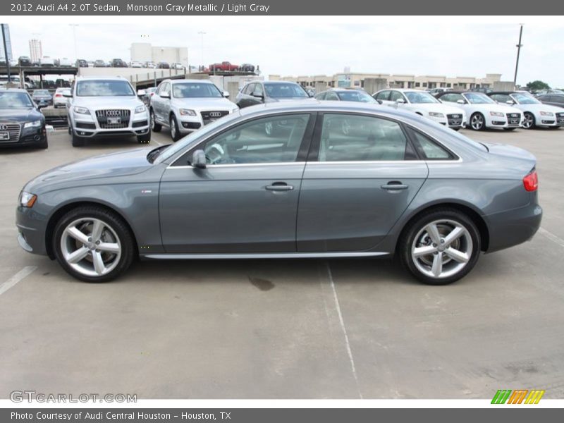 Monsoon Gray Metallic / Light Gray 2012 Audi A4 2.0T Sedan