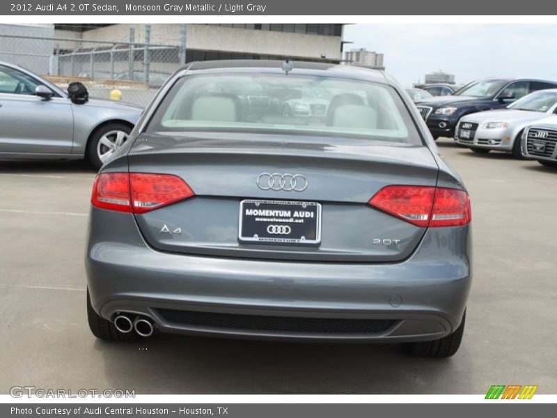 Monsoon Gray Metallic / Light Gray 2012 Audi A4 2.0T Sedan
