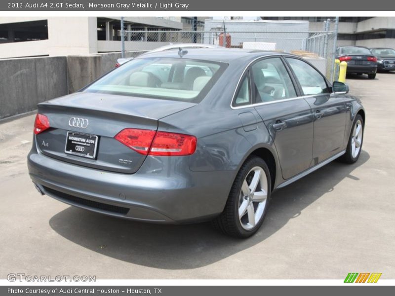 Monsoon Gray Metallic / Light Gray 2012 Audi A4 2.0T Sedan