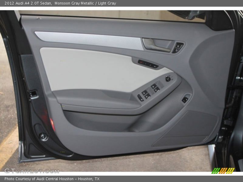Monsoon Gray Metallic / Light Gray 2012 Audi A4 2.0T Sedan