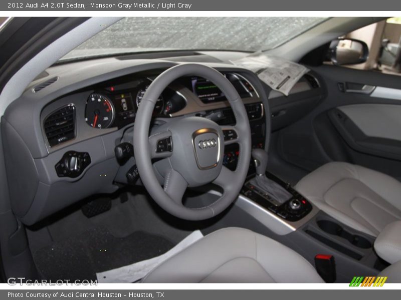 Monsoon Gray Metallic / Light Gray 2012 Audi A4 2.0T Sedan