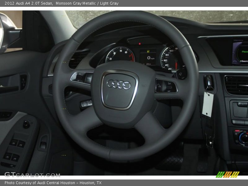 Monsoon Gray Metallic / Light Gray 2012 Audi A4 2.0T Sedan