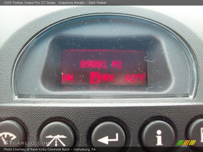 Graystone Metallic / Dark Pewter 2005 Pontiac Grand Prix GT Sedan