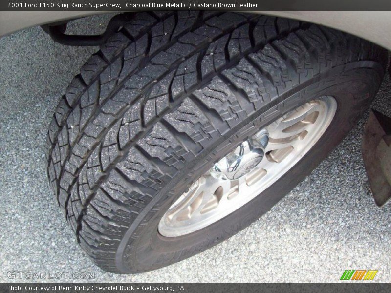 Charcoal Blue Metallic / Castano Brown Leather 2001 Ford F150 King Ranch SuperCrew