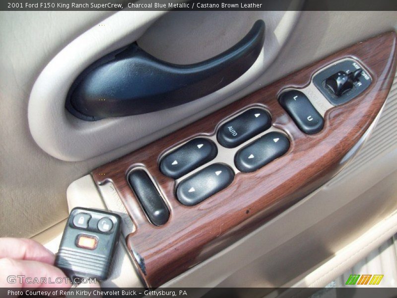 Charcoal Blue Metallic / Castano Brown Leather 2001 Ford F150 King Ranch SuperCrew