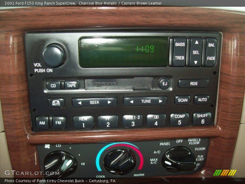 Charcoal Blue Metallic / Castano Brown Leather 2001 Ford F150 King Ranch SuperCrew