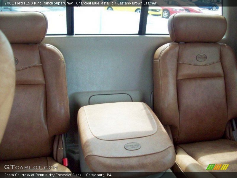 Charcoal Blue Metallic / Castano Brown Leather 2001 Ford F150 King Ranch SuperCrew