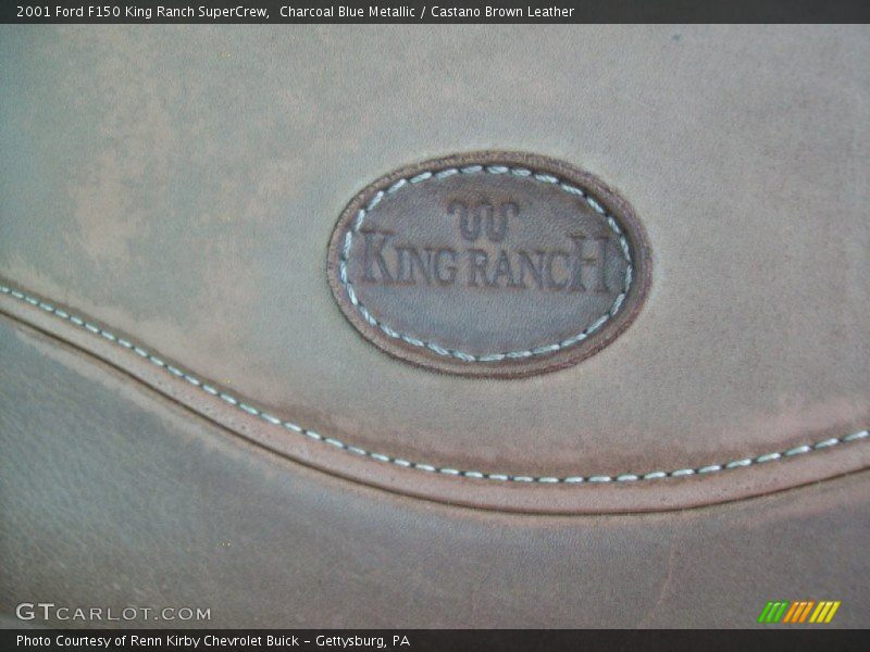 Charcoal Blue Metallic / Castano Brown Leather 2001 Ford F150 King Ranch SuperCrew