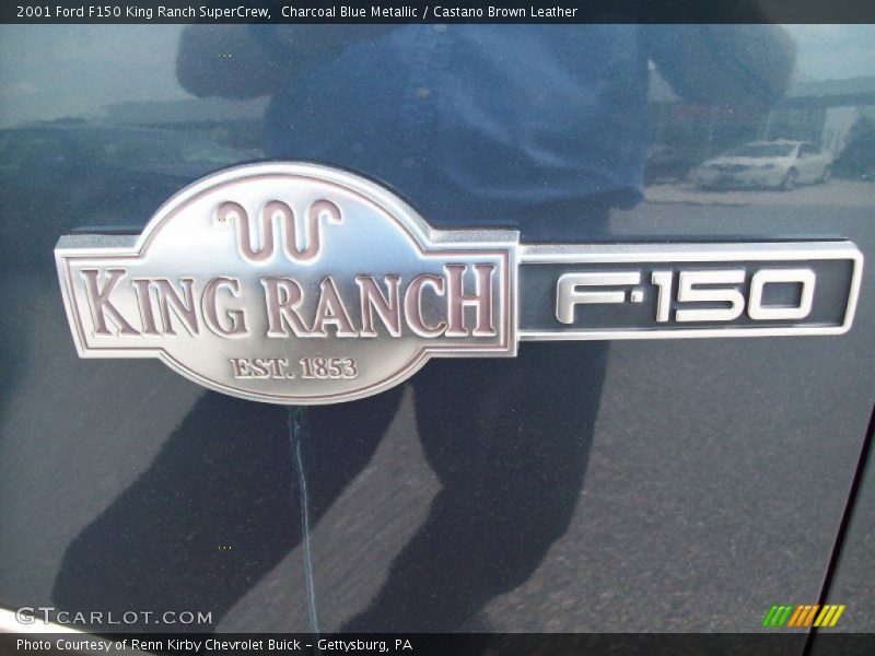 Charcoal Blue Metallic / Castano Brown Leather 2001 Ford F150 King Ranch SuperCrew