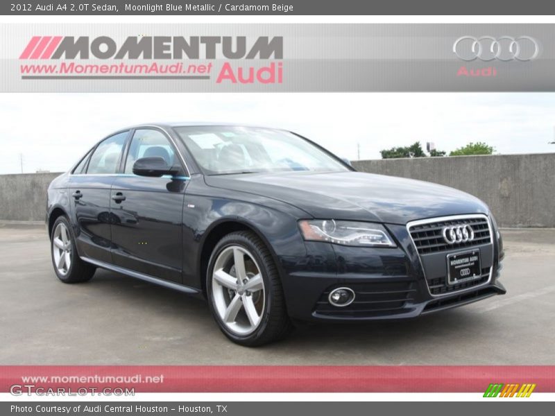 Moonlight Blue Metallic / Cardamom Beige 2012 Audi A4 2.0T Sedan