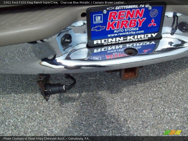 Charcoal Blue Metallic / Castano Brown Leather 2001 Ford F150 King Ranch SuperCrew