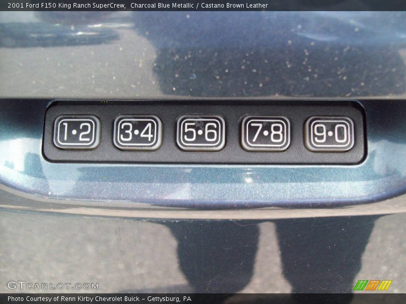 Charcoal Blue Metallic / Castano Brown Leather 2001 Ford F150 King Ranch SuperCrew