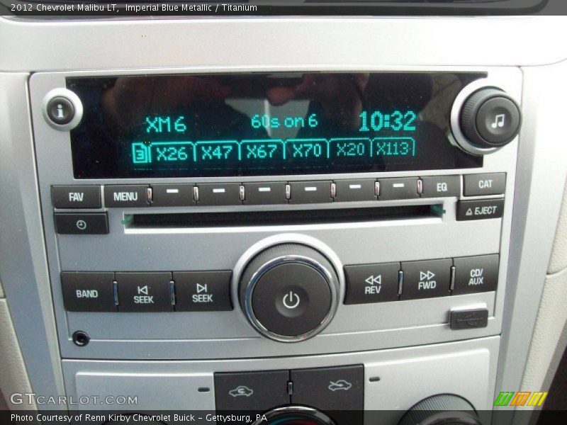 Imperial Blue Metallic / Titanium 2012 Chevrolet Malibu LT