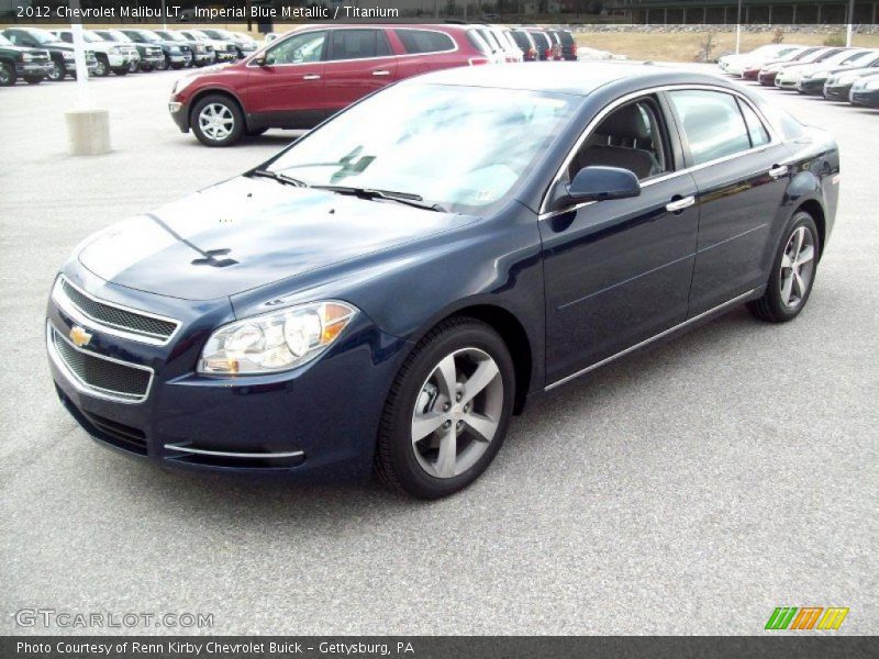 Imperial Blue Metallic / Titanium 2012 Chevrolet Malibu LT