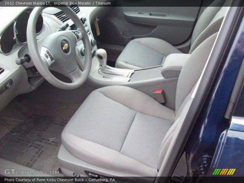 Imperial Blue Metallic / Titanium 2012 Chevrolet Malibu LT