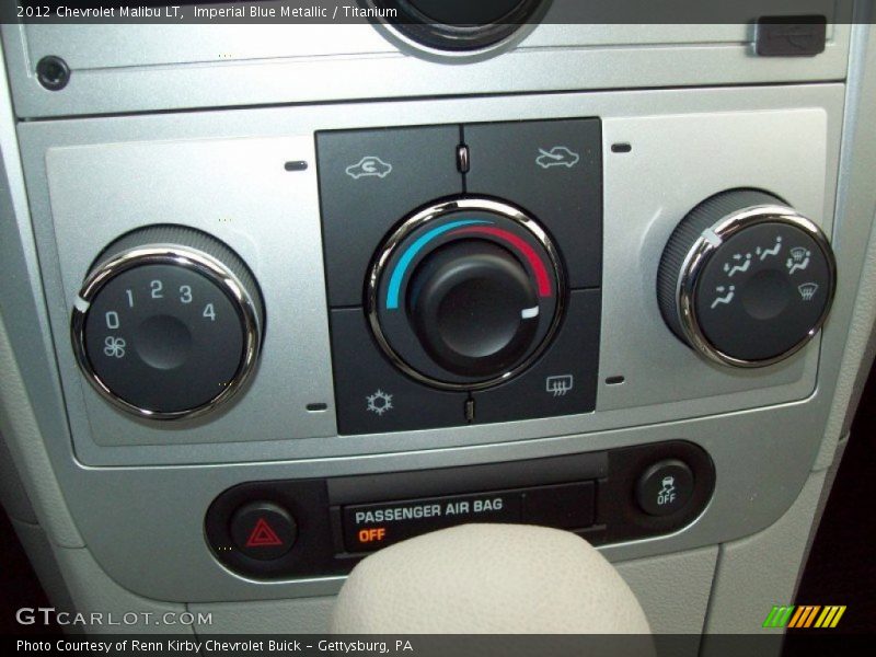 Imperial Blue Metallic / Titanium 2012 Chevrolet Malibu LT