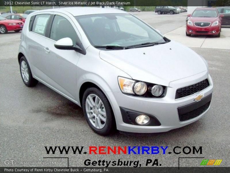 Silver Ice Metallic / Jet Black/Dark Titanium 2012 Chevrolet Sonic LT Hatch