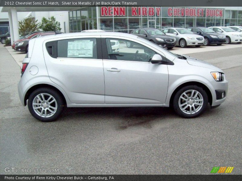 Silver Ice Metallic / Jet Black/Dark Titanium 2012 Chevrolet Sonic LT Hatch
