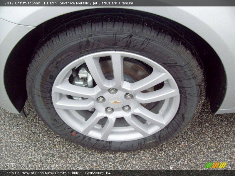 Silver Ice Metallic / Jet Black/Dark Titanium 2012 Chevrolet Sonic LT Hatch