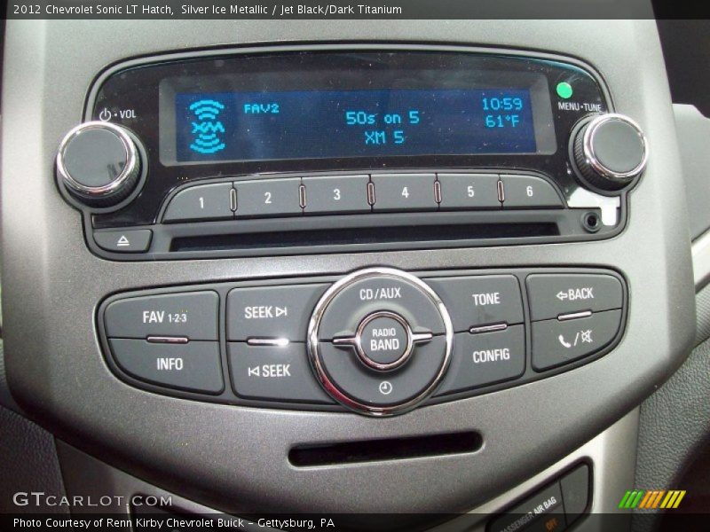Silver Ice Metallic / Jet Black/Dark Titanium 2012 Chevrolet Sonic LT Hatch