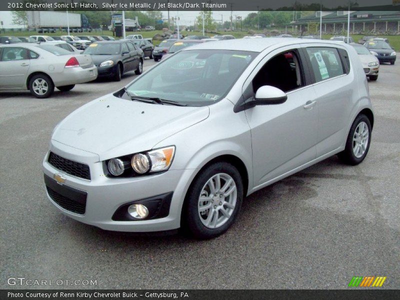 Silver Ice Metallic / Jet Black/Dark Titanium 2012 Chevrolet Sonic LT Hatch