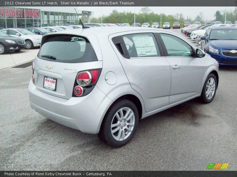 Silver Ice Metallic / Jet Black/Dark Titanium 2012 Chevrolet Sonic LT Hatch