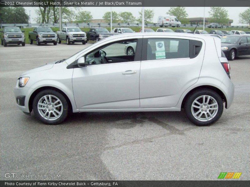 Silver Ice Metallic / Jet Black/Dark Titanium 2012 Chevrolet Sonic LT Hatch