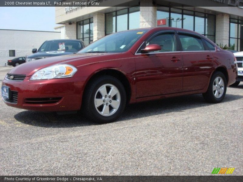 Red Jewel Tintcoat / Gray 2008 Chevrolet Impala LT