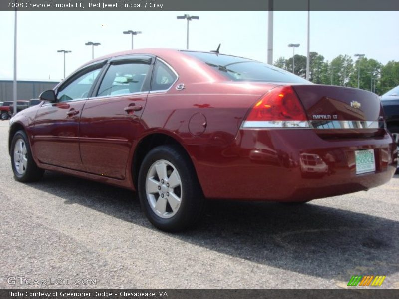 Red Jewel Tintcoat / Gray 2008 Chevrolet Impala LT